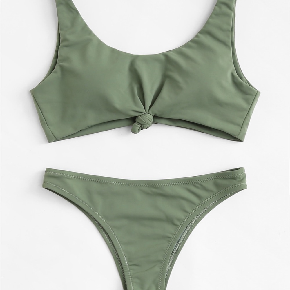 Medium olive green bathing suit NEW